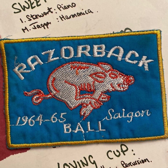 Vintage Razorback Ball Saigon Cheesecloth Backed Patch - Picture 2 of 4